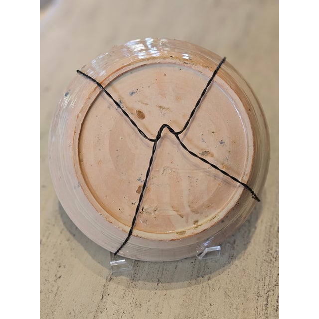 Rustic European Mid 19th Century Spanish Ceramic Fajalauza Bowl From Granada For Sale - Image 3 of 7