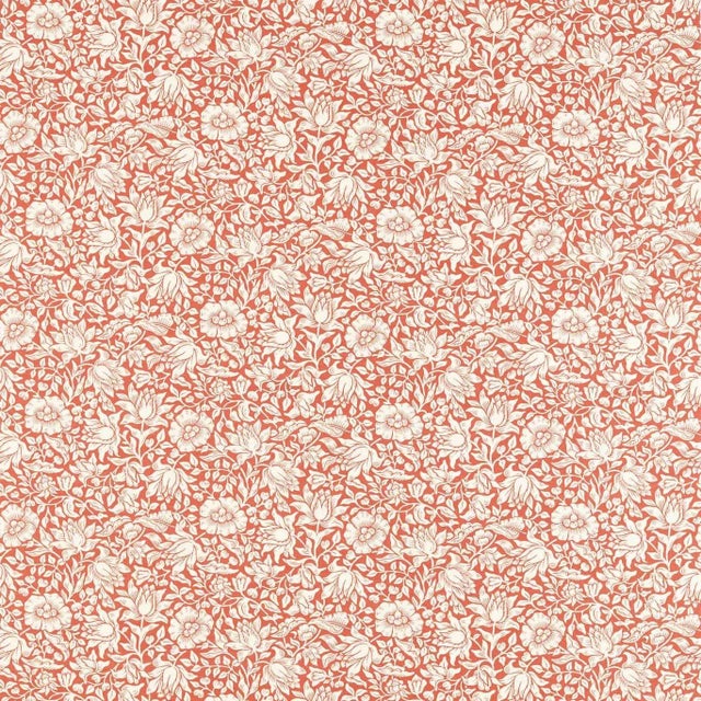 Morris & Co Mallow Fabric in Madder For Sale