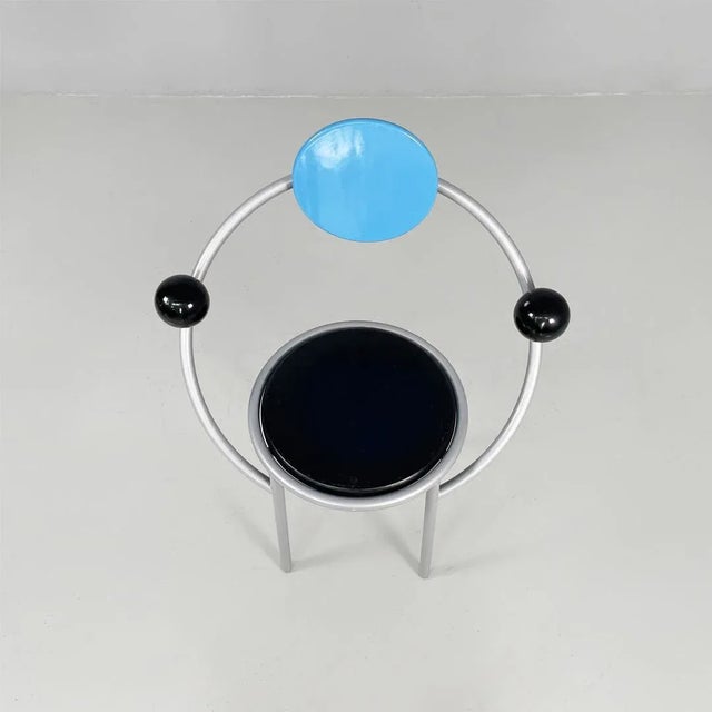 Italian Modern First Chair in Metal and Wood by Michele De Lucchi, 1983 For Sale - Image 10 of 18