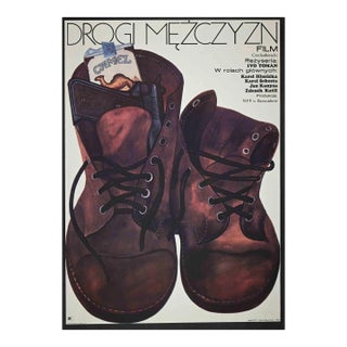 Unknown, Mezczyzn Road Poster, Vintage Offset Print, 1973 For Sale