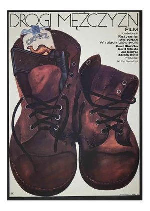 Unknown, Mezczyzn Road Poster, Vintage Offset Print, 1973