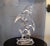 Signed Van Teal Three Stylized Birds Lucite Table Sculpture For Sale - Image 11 of 11