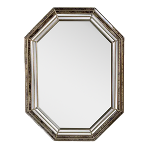 Venetian LaBarge Style Octagonal Tortoise Wall Mirror