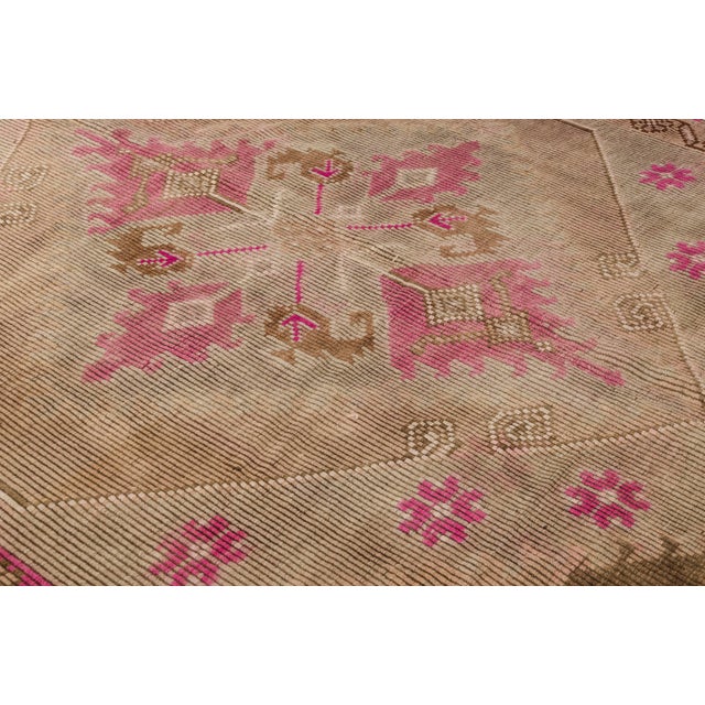 Vintage Anatolian Wool Area Kilim For Sale - Image 10 of 10