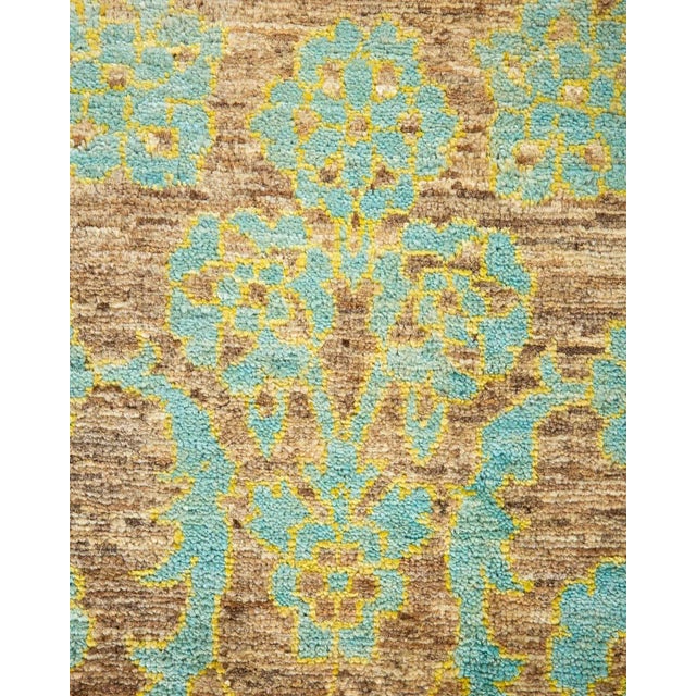 Contemporary Eclectic Hand Knotted Area Rug, Ivory - 9' 10" x 14' 1" For Sale - Image 3 of 9