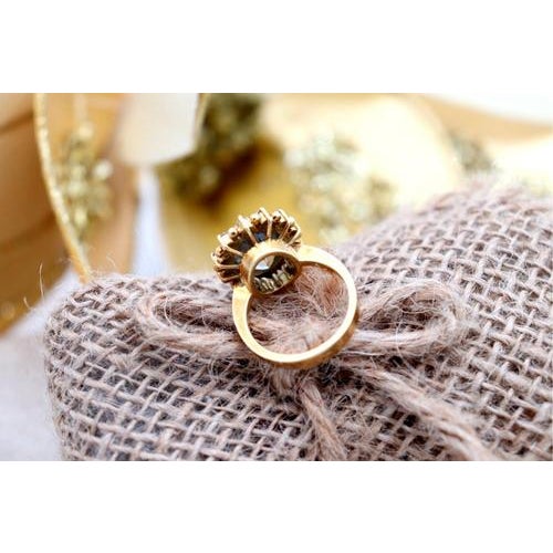 Gold Ring with Diamonds For Sale - Image 6 of 9