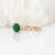1.2ct Zambian Emerald Ring With Natural Diamonds Accents: Solid 14k Gold,Size 6.75 For Sale In Columbus - Image 6 of 8