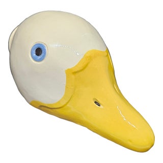 Vintage George Kovacs Ceramic Goose Head Light Lamp Shade L For Sale