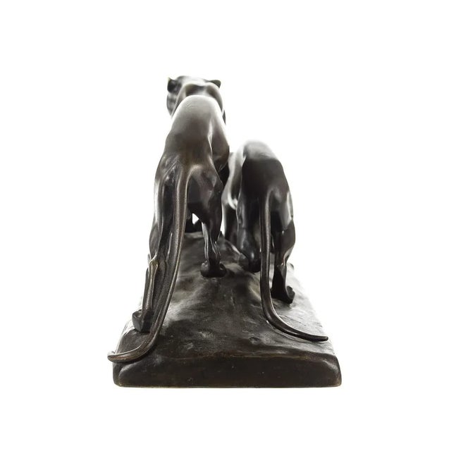 Bronze Michael Six Original Mountain Lions Bronze Sculpture For Sale - Image 8 of 9