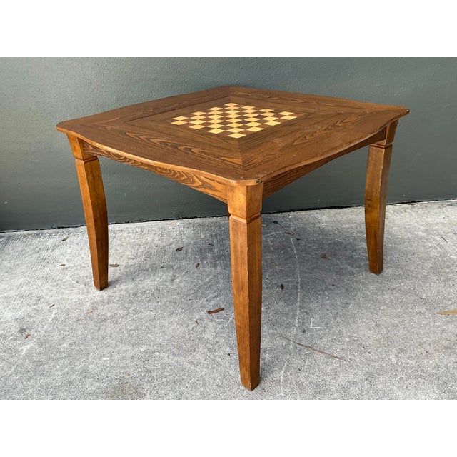 Late 20th Century Vintage Reversible Game Table For Sale - Image 5 of 12