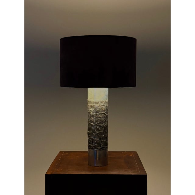 Brutalist Table Lamp attributed to Willy Luyckx, 1960s For Sale - Image 4 of 14