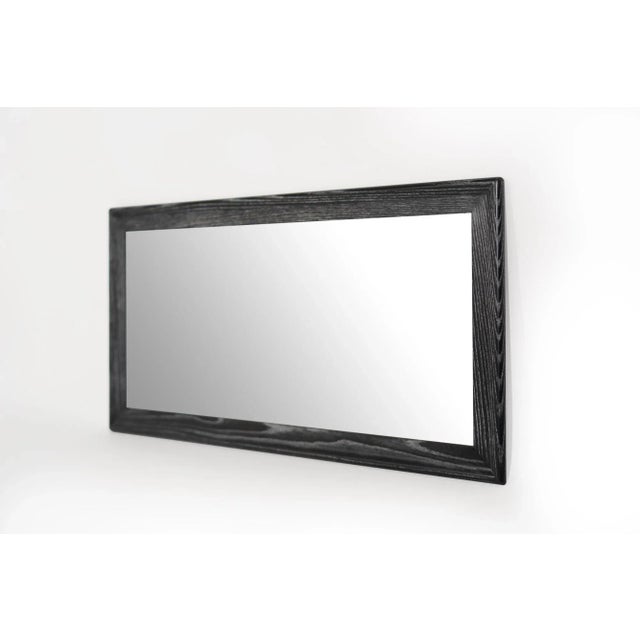 Modernist Limed Oak Rectangular Mirror, Circa 1960s For Sale - Image 4 of 9