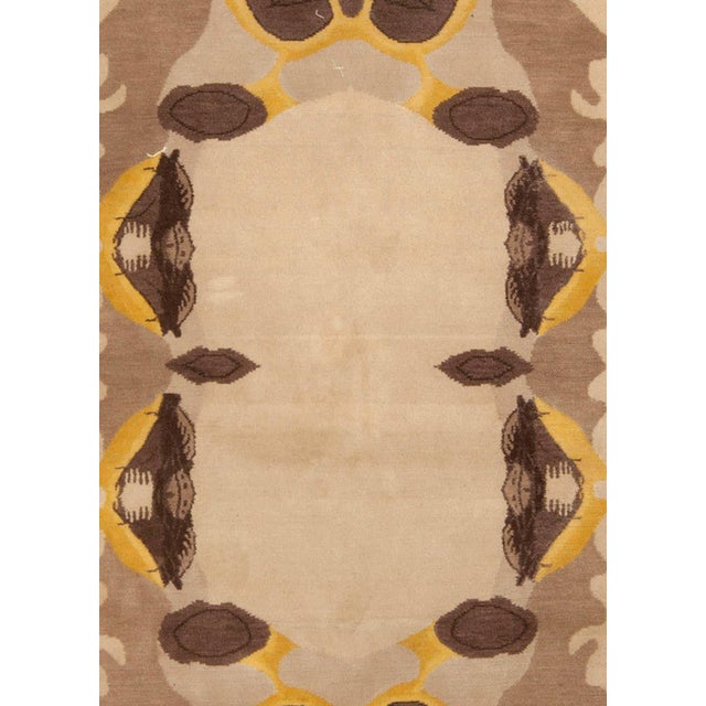 Doris Leslie Blau Collection Eskayel-Culebra cubic abstract handmade wool rug. Size: 10.0" x 14.4" (304 x 436 cm)....
