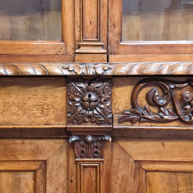 French Walnut Glazed Kitchen Dresser For Sale - Image 9 of 18