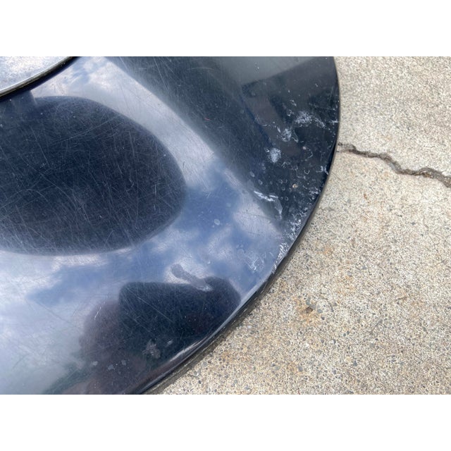 Vintage Mid Century Modern Smoked Glass Chromcraft Oval Tulip Table For Sale - Image 9 of 12