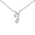 Embrace the elegance of personalization with this stunning 10K White gold pendant, delicately crafted into a flowing...