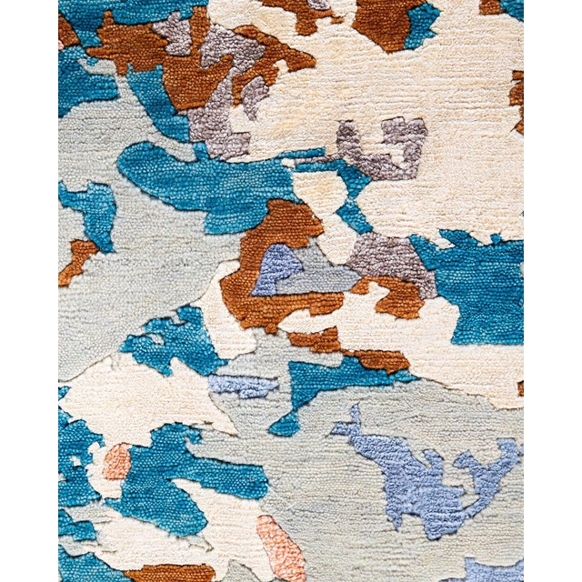 Traditional Modern, One-of-a-Kind Hand-Knotted Area Rug - Gray, 8' 3" x 10' 2" For Sale - Image 3 of 8
