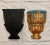 Vintage Italianate Style Parcel Hand Gilt Wood and Faux Marble Wall Brackets Newly Painted - A Pair For Sale - Image 9 of 9