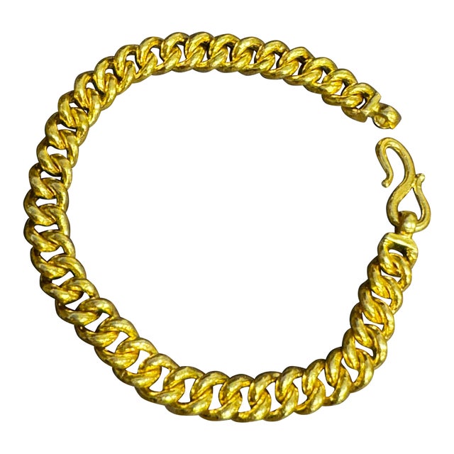 Cuban Link 24 Karat Pure Yellow Gold Solid Bracelet, 65 Gm, Unisex , 8 INCH For Sale - Image 15 of 18