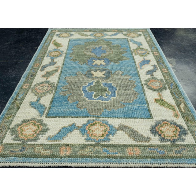 Turkish Oushak Rug 2'3" x 3'1" #17047 Explore a curated collection of hallway runners, wool rugs, and handmade...