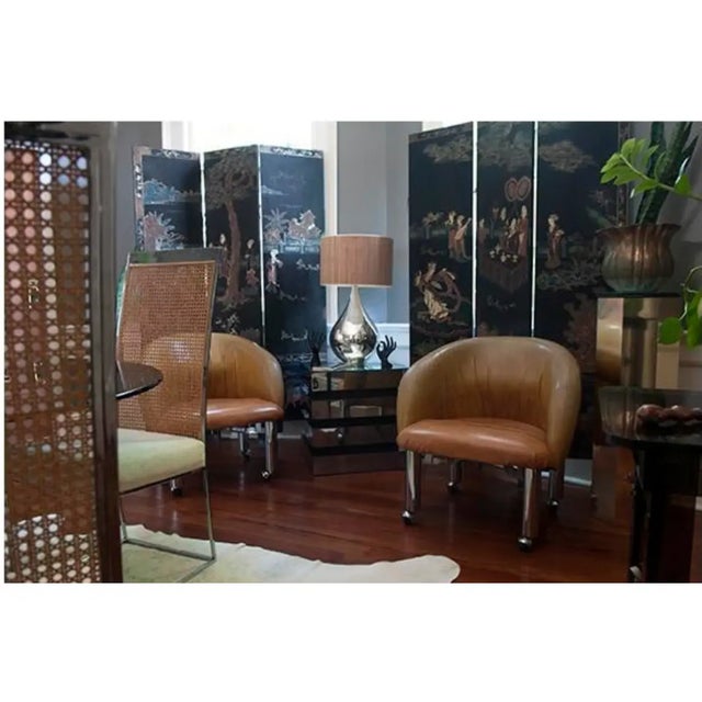 Contemporary Motivated Seller: 1970s Hollywood Regency Octagonal Brass Mirrored Pedestal Attributed to Maison Jansen For Sale - Image 3 of 6