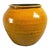Vintage Yellow Glaze Terra Cotta Pot For Sale