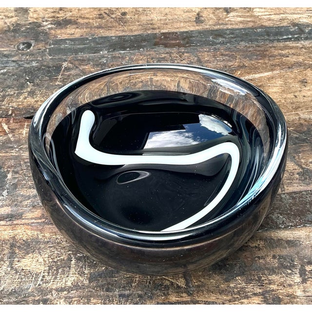 Vintage Orrefors Glass Bowl For Sale - Image 9 of 12