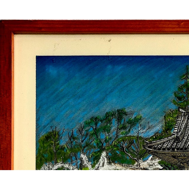 American Signed Bay Area Landscape of the Japanese Tea Garden, by S K Farnsworth For Sale - Image 3 of 11