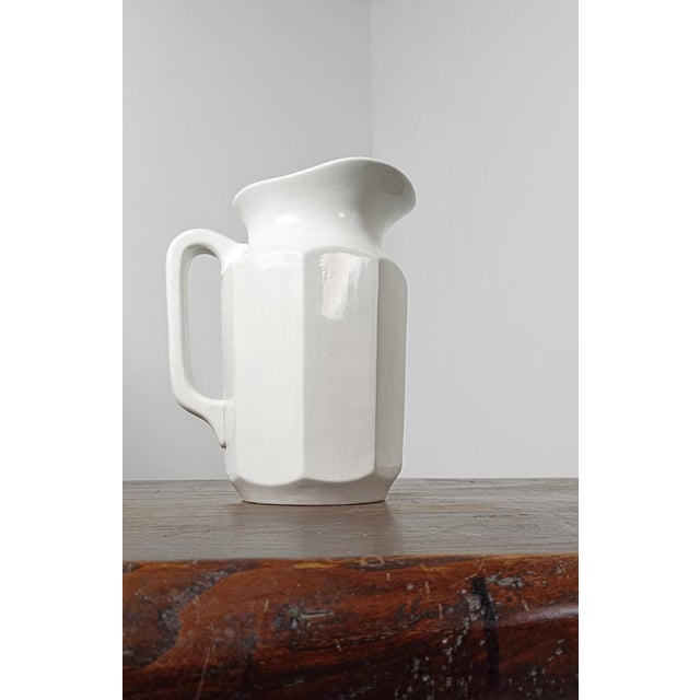 Ceramic Italian Art Deco Pitcher and Wash Basin by Richard Ginori, 1930s, Set of 2 For Sale - Image 7 of 16