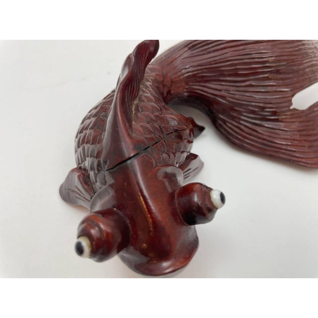 ムラバヤシケンジ wood carving art「ハンギングフィッシュ」 Japanese Wood Ranma (transom) Carved With Koi Fish – Kuraya