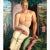 One of the finest depictions of an American worker from the 1930s that we have seen, this painting of a shirtless...
