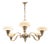 Vintage Brass Chandelier, Western Europe, 1940s For Sale