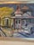 Mid Century oil painting of the New Hope Bucks County PA train station. Attributed to Stirling Spadea, from his estate....