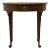 Baker Furniture Bookmatched Walnut Traditional Style 25" Round Accent End Table 7302 For Sale
