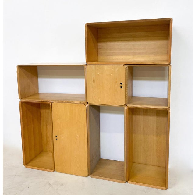 Mid-Century Modern Mid-Century Modular Wooden Cubes by Derk Jan De Vries, Italy, 1960s For Sale - Image 3 of 8