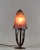 Robj & Daum A wonderful 1925-30 French art deco lamp in wrought iron of excellent quality made for Robj. The nicely forged...