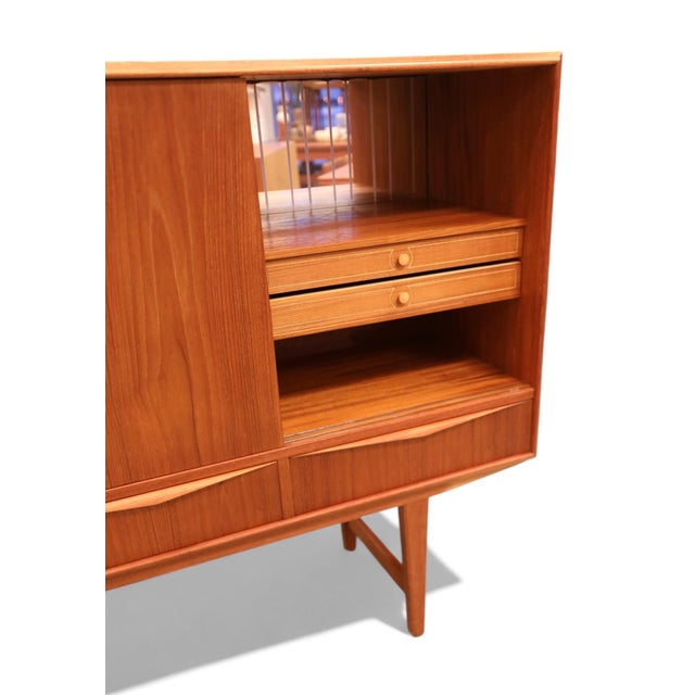 Wood Vintage Teak Highboard by E.W. Bach for Sejling Stolfabrik, 1960s For Sale - Image 7 of 18