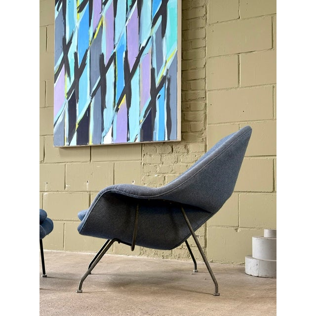 Set of Womb Chair and Ottoman by Eero Saarinen for Knoll International, 1960 For Sale - Image 6 of 18