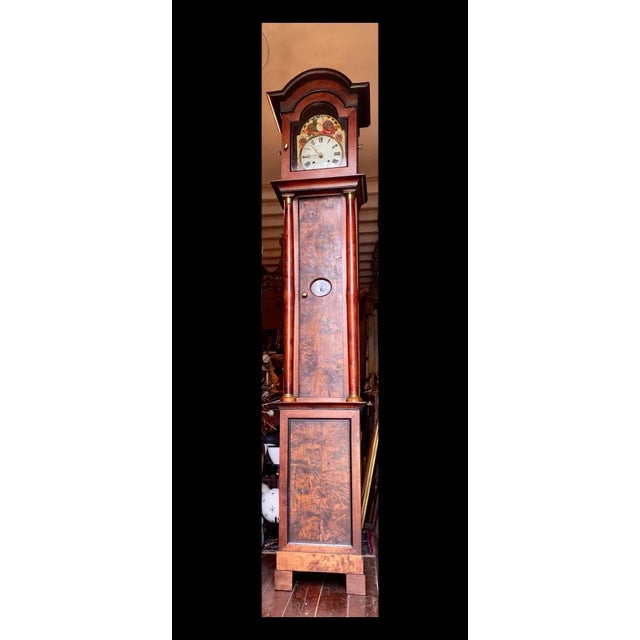 Late 18th Century Belgian, Liege Burled Walnut Tall Case Clock For Sale - Image 13 of 13