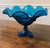 Mid 20th Century Viking Art Glass Bluenique Epic Three Footed Compote For Sale - Image 5 of 12