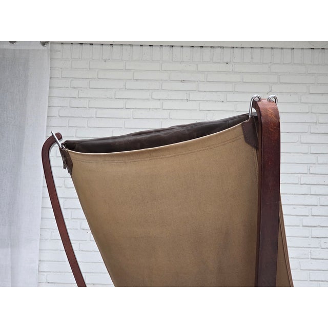 Set of Norwegian Falcon Lounge Chair and Ottoman by Sigurd Ressel, 1970s For Sale - Image 17 of 18