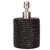 Boho Chic Artifacts Rattan Stainless Steel Polished Finish Soap Pump Dispenser in Black For Sale - Image 3 of 3