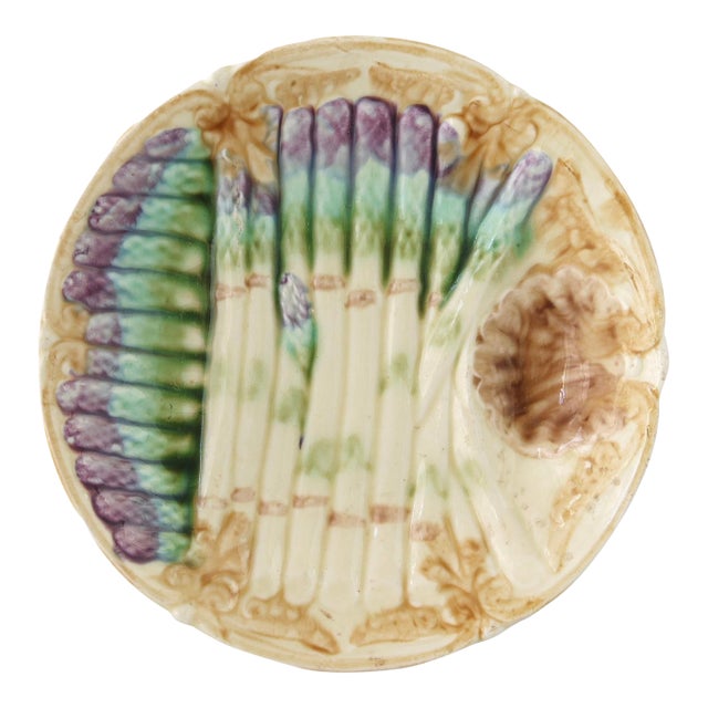 Antique French Asparagus Serving Plate For Sale