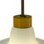 Glass Vintage Pendant Light in Frosted White Glass, 1950s For Sale - Image 7 of 8