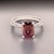 Traditional Diamond Tourmaline Rubellite Ring 6.75 18k Gold 4.01 Tcw Women Certified For Sale - Image 3 of 15