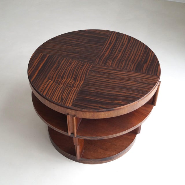 Dutch Amsterdam School Art Deco Table with Macassar Top, 1920s For Sale - Image 13 of 18