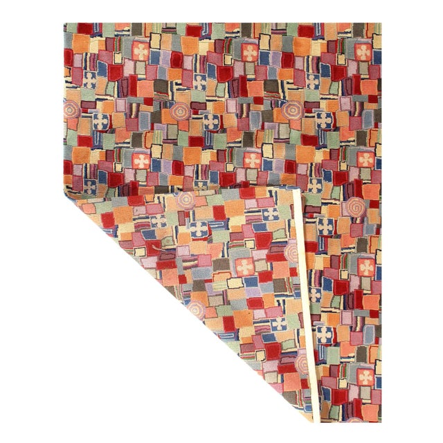 Contemporary Multi Color Fine Hand Knotted Modern Rug 5' X 8' For Sale - Image 3 of 5