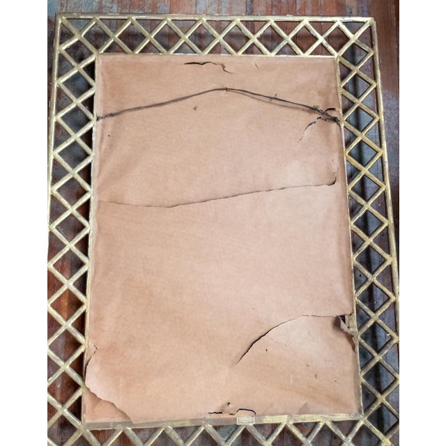 Mid-Century Italian Florentine Hollywood Regency Ghosted Giltwood Wall Mirror For Sale - Image 14 of 16