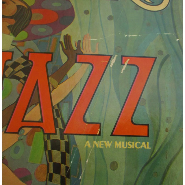 Printmaking Materials Original Poster Doctor Jazz Broadway Musical 1975 Rare Art For Sale - Image 7 of 9