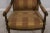 French Louis XVI Style Crackle Finish Open Armchair For Sale In Philadelphia - Image 6 of 12